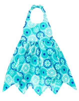 Tile Print Halter Dress