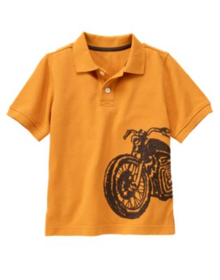 Motorcycle Pique Polo Shirt
