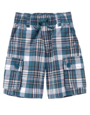 Plaid Cargo Short
