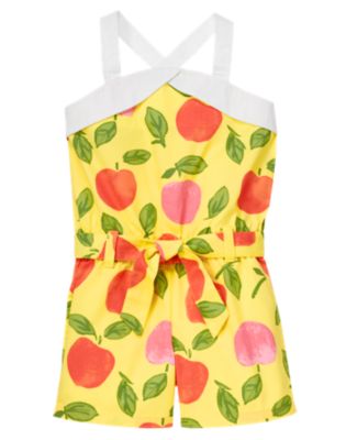 Belted Peach Romper
