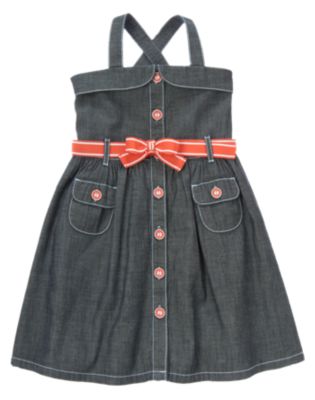 Belted Chambray Dress