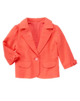Bow Seersucker Blazer
