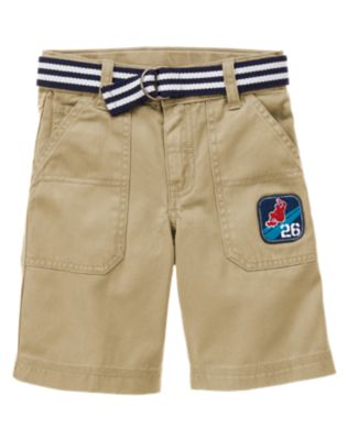 Skateboard Patch Belted Short