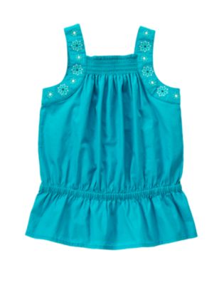 Embroidered Flower Top