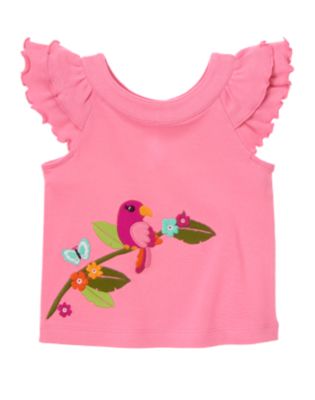 Parrot Ruffle Tee