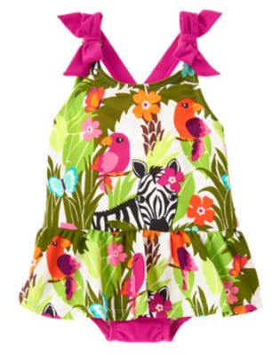 Zebra Jungle One-Piece Swimsuit
