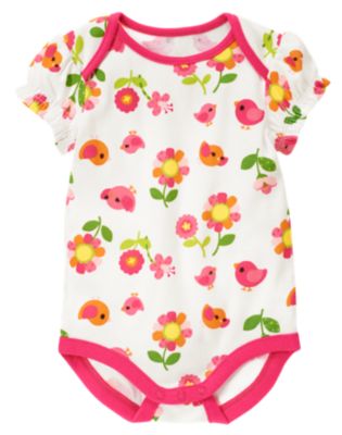 Bird Flower Bodysuit