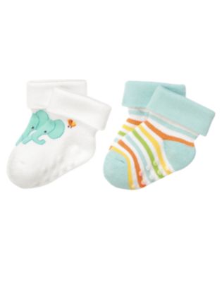 Elephant Stripe Sock Two-Pack