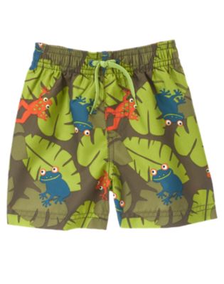 Tree Frog Leaf Swim Trunk