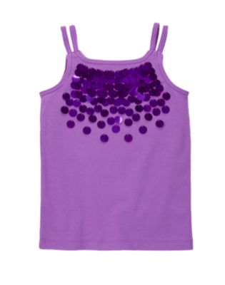 Paillette Double Strap Tank