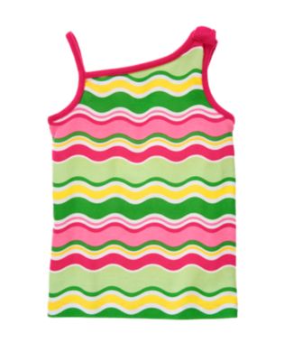 Bow Wavy Stripe Tank