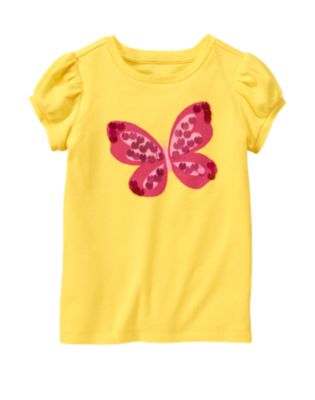 Paillette Butterfly Tee