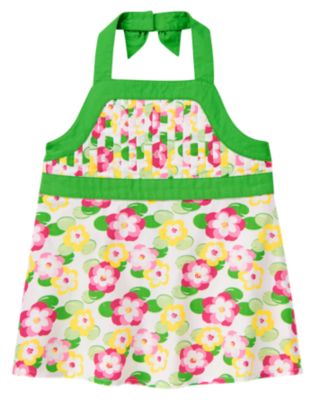 Pintucked Water Lily Halter Top