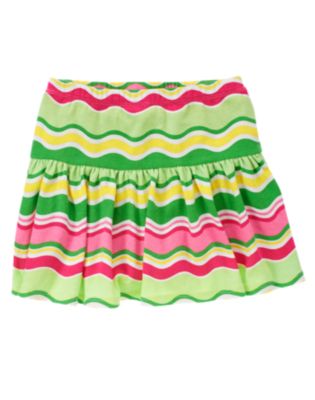 Wavy Stripe Skort