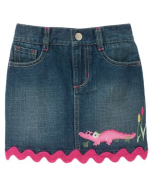 Ric Rac Crocodile Jean Skort