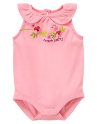 Beach Baby Parrot Bodysuit