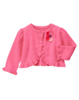 Plumeria Blossom Sweater Cardigan