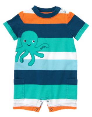 Octopus Stripe One-Piece