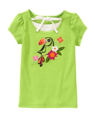Gem Toucan Mock Halter Tee