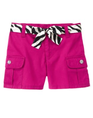 Zebra Belt Cargo Short
