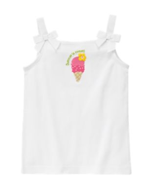 Bow Strap Ice Cream Tank