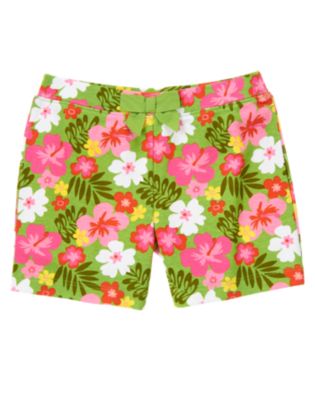 Bow Hibiscus Short