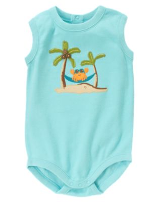 Crab & Palm Tank Bodysuit