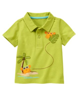 Crab & Palm Polo Shirt