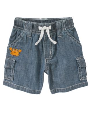 Crab Chambray Cargo Short