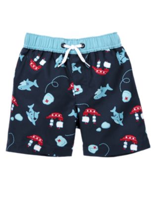 Pirate Shark Swim Trunk