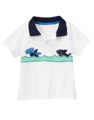 Shark Pique Polo Shirt