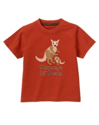 Mommy's Little Dude Kangaroo Tee