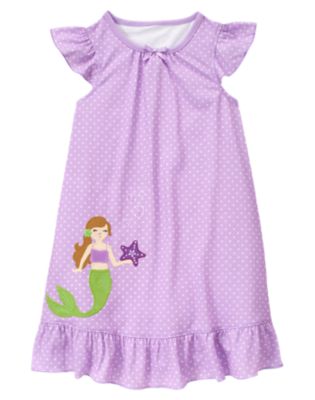 Mermaid Dot Pajama Gown