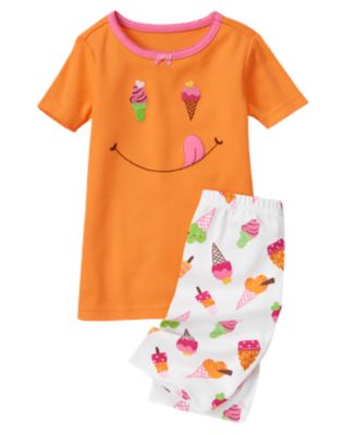 Ice Cream Smiley Shortie Two-Piece Gymmies&reg;