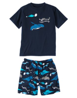 Sting Ray Shortie Two-Piece Pajama Set