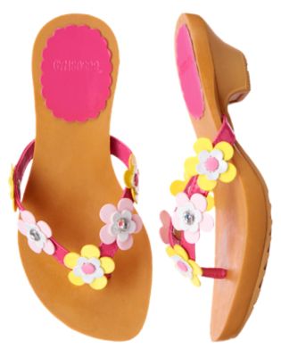 Gem Flower Flip Flop Sandal