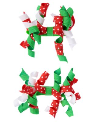 Strawberry Curly Hair Clip Two-Pack