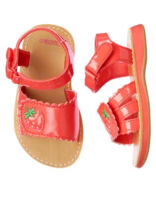 Strawberry Patent Sandal