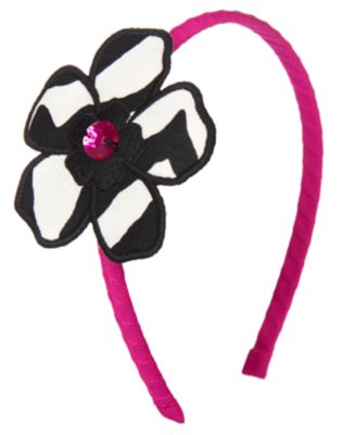 Gem Zebra Flower Headband