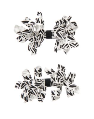 Zebra Curly Hair Clip Two-Pack