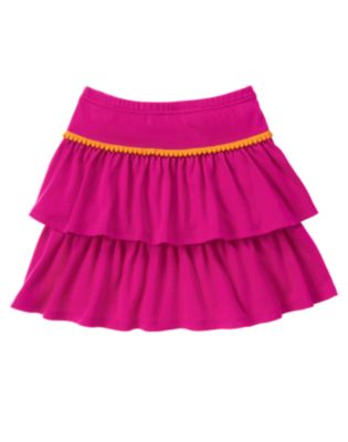 Pom Pom Tiered Skort