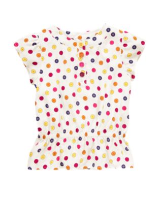 Button Print Top