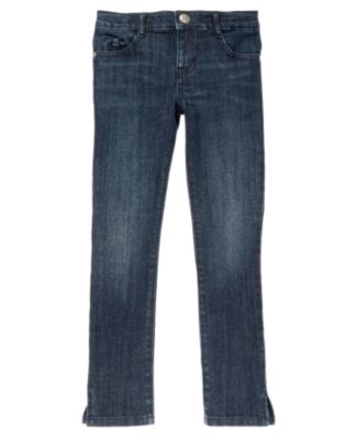 Girls Dark Denim Skinny Jeans by Gymboree