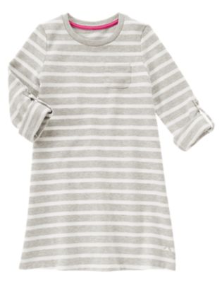 Striped Sweatshirt Dress