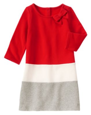 Colorblock Fleece Dress