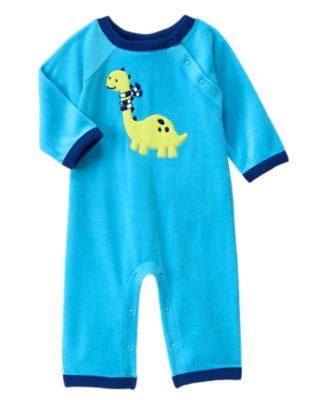 Velvety Dino One-Piece