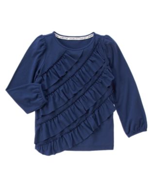 Ruffle Long Sleeve Tee