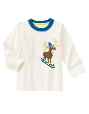 Ski Moose Long Sleeve Tee
