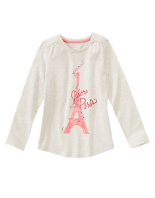Paris Sparkle Long Sleeve Tee