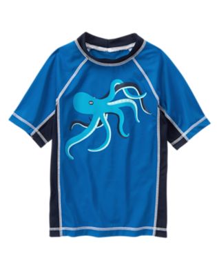 cute octopus rash guard for boys